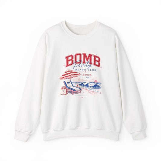 Bomb Party Beach Club - Crewneck Sweatshirt