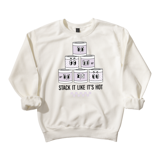 Stack It Like It's Hot - Crewneck Sweatshirt