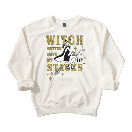 Stacks Witch - Crewneck Sweatshirt