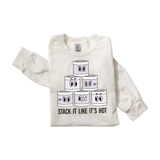 Stack It Like It's Hot - LS Tee
